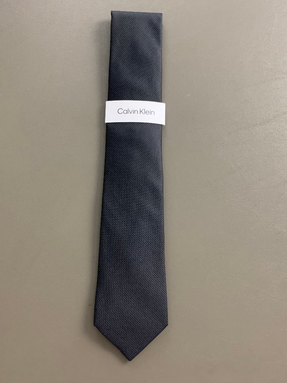 Calvin Klein Men's 3'' Polyester and Silk Neck Tie, Black Reston Stripe, OS